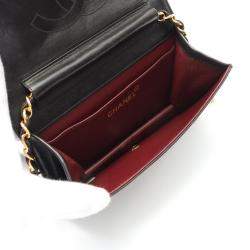 Chanel Full Flap Black Lambskin Shoulder Bag