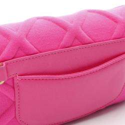 Chanel 19 Pink Fabric Shoulder Bag