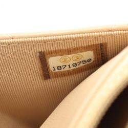Chanel Beige Lambskin Classic Wallet on Chain