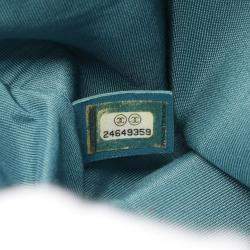 Chanel Carry Around Green Leather Camera Top Handle Bag  