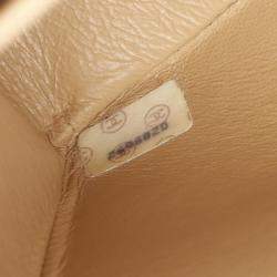 Chanel Tall Beige Lambskin Flap Shoulder Bag