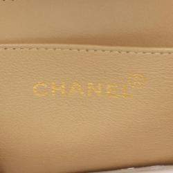 Chanel Tall Beige Lambskin Flap Shoulder Bag