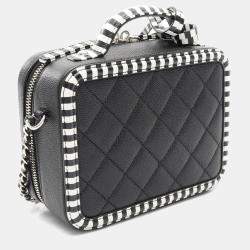 Chanel Filigree Vanity Black Leather Shoulder Bag