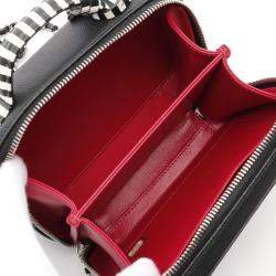 Chanel Filigree Vanity Black Leather Shoulder Bag