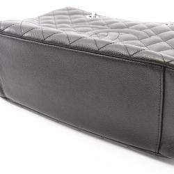 Chanel Grand Shopping Black Leather Tote Bag