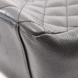 Chanel Grand Shopping Black Leather Tote Bag