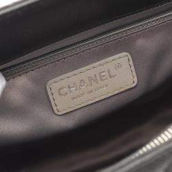 Chanel Grand Shopping Black Leather Tote Bag
