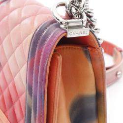 Chanel Boy Multicolor Lambskin Shoulder Bag