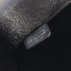 Pre Owned Chanel Black Lambskin Flap Shoulder Bag