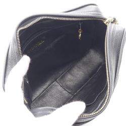 Pre Owned Chanel Triple CC Black Leather Chain Camera Bag