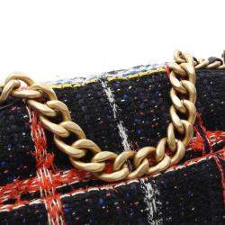 Chanel 19 Black Fabric Chain Shoulder Bag