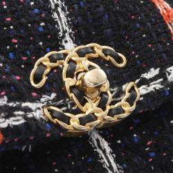 Chanel 19 Black Fabric Chain Shoulder Bag