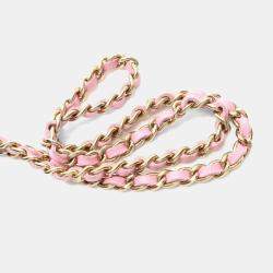 Chanel Classic WOC Pink Grained Calfskin Wallet On Chain