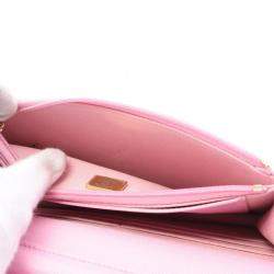 Chanel Classic WOC Pink Grained Calfskin Wallet On Chain