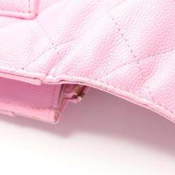 Chanel Classic WOC Pink Grained Calfskin Wallet On Chain