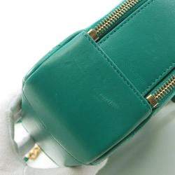 Chanel Vanity Green Quilted Leather Top Handle Bag