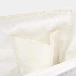 Chanel Wild Stitch CC White Lambskin Leather Flap Handbag