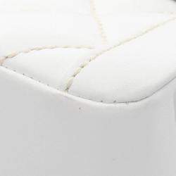 Chanel Wild Stitch CC White Lambskin Leather Flap Handbag