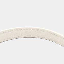 Pre Owned حقيبة كتف صغيرة من الجلد الأبيض شاني تشانيل بوي GHW CC