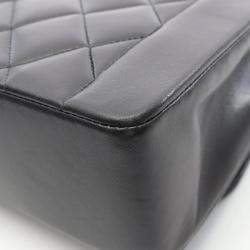 Chanel Diana Flap Black Lambskin Leather Shoulder Bag