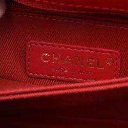 Chanel Coco Handle Red Calfskin Top Handle Bag