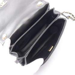 Chanel Color Match Flap Small Black Lambskin Quilted Bag