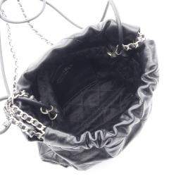 Chanel 22 Mini Black Leather Shoulder Bag 