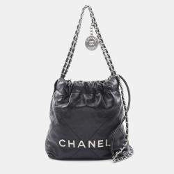 Chanel 22 Mini Black Leather Shoulder Bag 