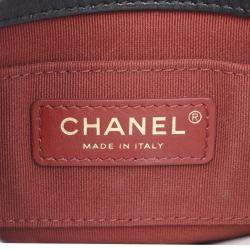 Pre Owned Chanel Side Note Leather Black Shoulder Bag