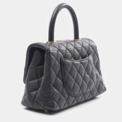 Chanel Coco Handle Black Leather Shoulder Bag