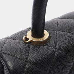 Chanel Coco Handle Black Leather Shoulder Bag