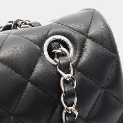 Chanel Classic Double Flap Black Lambskin Shoulder Bag