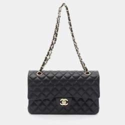 Chanel Classic Double Flap Black Lambskin Shoulder Bag