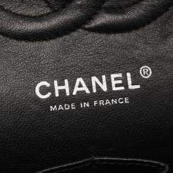 Chanel Classic Double Flap Black Leather Shoulder Bag