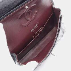 Chanel Classic Double Flap Black Leather Shoulder Bag