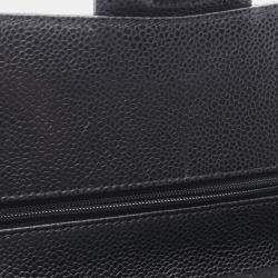Chanel Classic Double Flap Black Leather Shoulder Bag