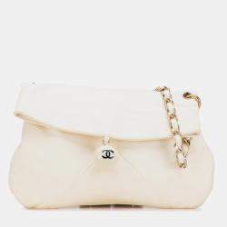 Chanel Lambskin Coco Ball Fold Over Flap