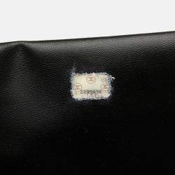 Pre Owned Chanel Black Quilted Caviar Chain Tote