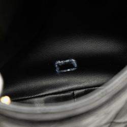 Pre Owned Chanel Black Quilted Caviar Chain Tote