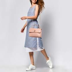 Chanel Pink Quilted Leather Small Trendy CC Top Handle Bag