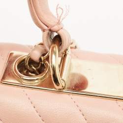 Chanel Pink Quilted Leather Small Trendy CC Top Handle Bag