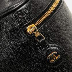 Chanel Black CC Caviar Vanity Case