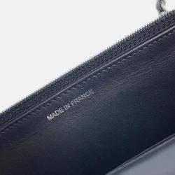 Chanel Chain Wallet Coco Mark Caviar Skin Shoulder Bag Black