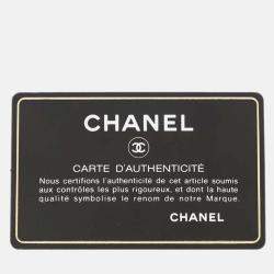 Chanel Chain Wallet Coco Mark Caviar Skin Shoulder Bag Black