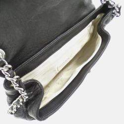 Chanel Chain Around Line Black Leather Shoulder Bag