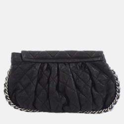 Chanel Chain Around Line Black Leather Shoulder Bag