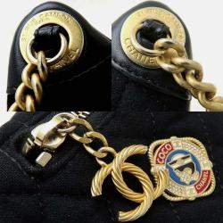 Chanel Paris Hamburg Black Wool Body Bag