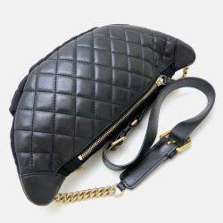 Chanel Paris Hamburg Black Wool Body Bag