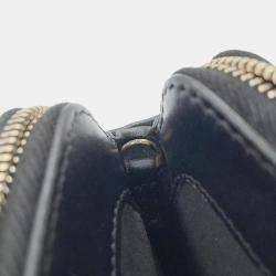 Chanel CC Filigree Long Black Caviar Skin Chain Wallet