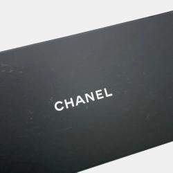 Chanel CC Filigree Long Black Caviar Skin Chain Wallet